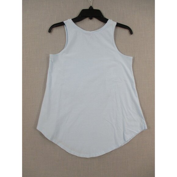 Simply Southern Salty Vibes Light Blue Racerback Tank Top Small 100% Cotton - Picture 6 of 7